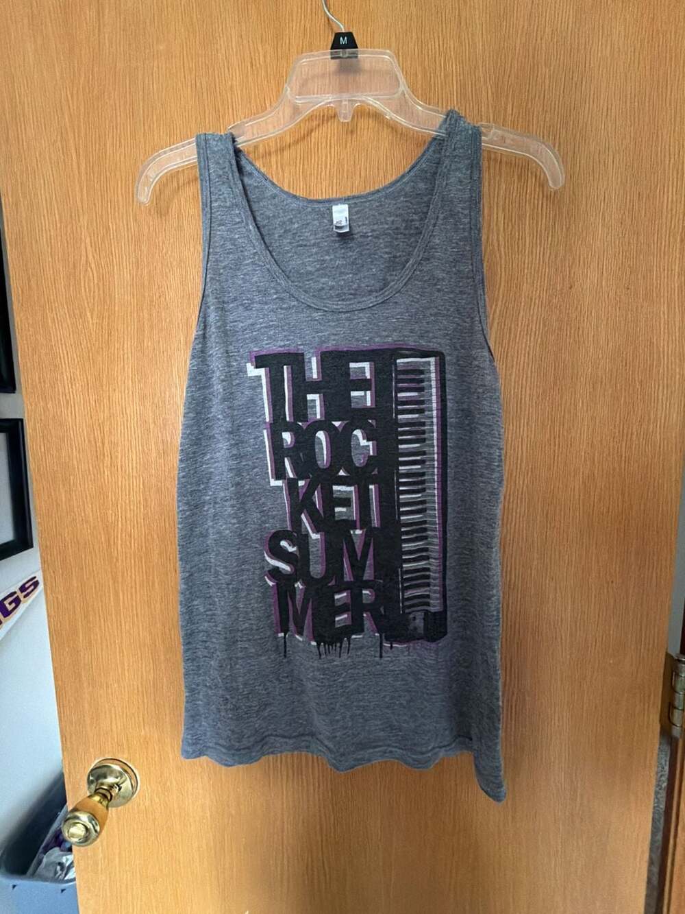 The Rocket Summer Band Tank Top Gray Size M